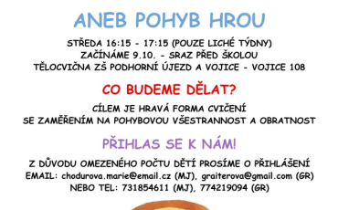 Cvičení dětí aneb pohyb hrou