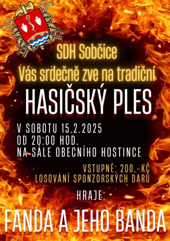 Hasičský ples Sobčice