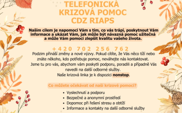 Telefonická krizová pomoc CDZ RIAPS